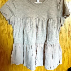 Beige babydoll top!